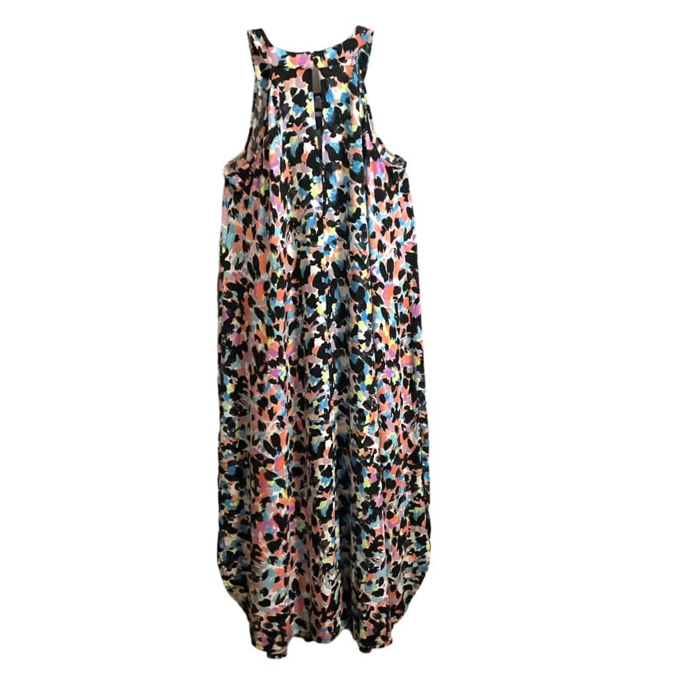 FOX + ROYAL Maxi Dress Sleeveless Cheetah Print Women's Soft Plus Sz 2X - Picture 4 of 9